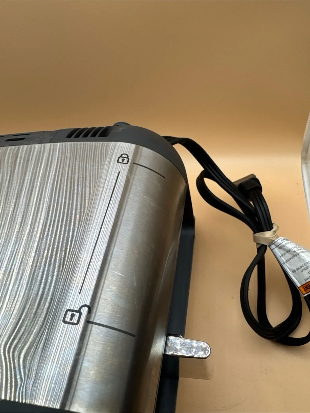 Ninja Long Slot Toaster in Brushed Steel with Black Accents